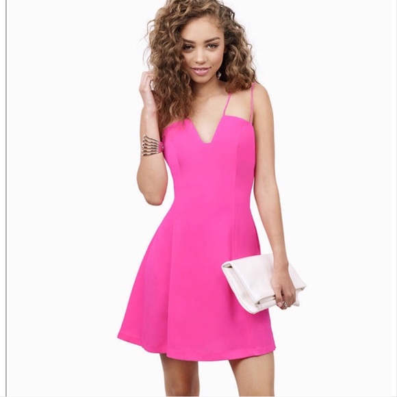 Tobi Dresses & Skirts - TOBI call me bae fit & flare neon pink dress